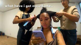 black woman gets her hair done in Mexico by a COLOMBIAN.. what could possibly go wrong