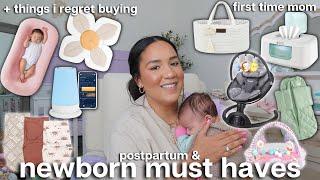 newborn essentials  baby & postpartum must haves | baby registry recommendations & waste of money