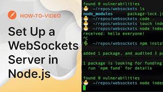 Set Up a WebSockets Server in Node.js
