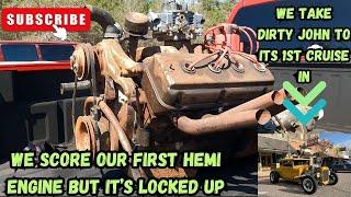 Ep. 33 We try to free up this hemi engine and take Rat Rod Bob's coupe to the local cruise in.