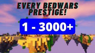 Every Bedwars Prestige (1 - 3000+⭐)