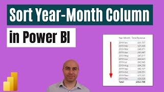 Sort Year Month Column in Power BI