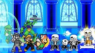 [KOF MUGEN] Super Luigi Team VS Sans Team