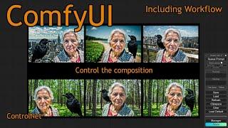 ComfyUI  photoshop img2img composition workflow  #comfyui #stablediffusion #controlnet #photoshop