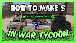 The FASTEST Way To Earn MORE MONEY And REBIRTHS In War Tycoon!  - NEW TANK UPDATE