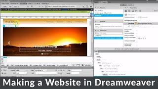  How to Build a Basic Website Design in Dreamweaver CC | Beginners Tutorial