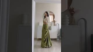 7 days 7 saree! Reverse Infinity Saree Drape #sareedrape #infinitysareesrape