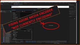 How to FIX Adobe Media Encoder Not Currently Encoding Error - Quick Fix