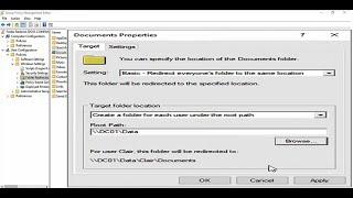 How To Configure Folder Redirection Using Group Policy Windows Server 2019