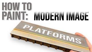 Painting Modern Image Platforms | Model Railway