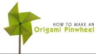 How to Make an Origami Pinwheel