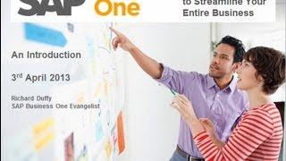An overview of SAP Business One featuring Version 9