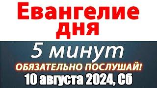 Евангелие дня с толкованием 10 августа 2024 года Суббота Чтимые святые. Церковный календарь