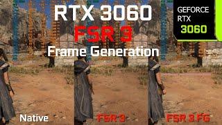 RTX 3060 FSR 3 Frame Generation On vs Off in Forspoken - Graphics/Performance Comparison