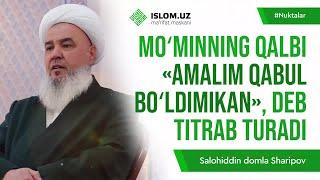 Mo'minning qalbi «Amalim qabul bo'ldimikan» deb titrab turadi | Nuktalar