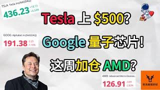 Tesla上$500? Google量子芯片! 这周加仓AMD?【美股分析】