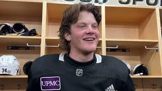 Penguins 1st rounder Owen Pickering after rookie camp championship