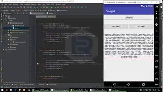 Android Studio - Make Encrypt use Algorithm RSA (Rivest Shamir Adleman )