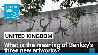 British artist Banksy reveals 3 artworks but no description, fueling speculation about their meaning