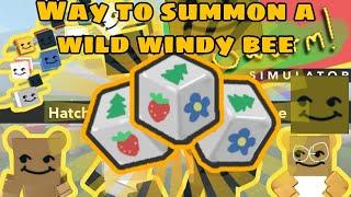 How to summon a Wild Windy Bee️[ Bee Swarm Simulator ]