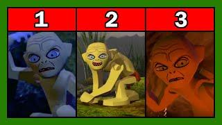 Gollum's Corruption - Every Gollum Cutscene - LEGO Lord of the Rings