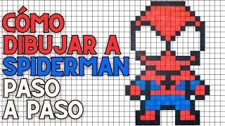 Cómo Dibujar a Spiderman en Pixel Art! Tutorial PASO A PASO