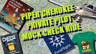 Piper Cherokee private pilot Mock check ride with @alex13usa with #foreflight