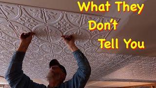 I Found Out How to Install New PVC Ceiling Tiles | Engels Coach Shop