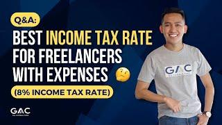 Best Income Tax Rate for Freelancers with Expenses | 8% Income Tax Rate  #freelancing