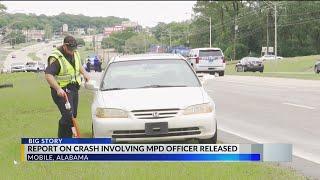 Mobile police report details crash involving officer Monday