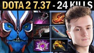 Nightstalker Gameplay Miracle with 24 Kills and 1000 XPM - Dota 2 7.37