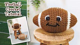 How to Crochet a Football / Easy Amigurumi Tutorial / Football Amigurumi Pattern