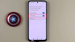 How to enable/disable Control Center on lock screen on Xiaomi Redmi Note 11 Android 12