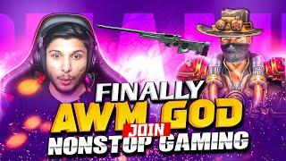 Finally Awm God Join  Nonstop Gaming Guild  Nonstop Shocked On Live -Garena Free Fire 