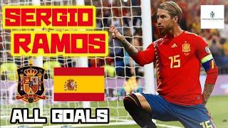 Sergio Ramos | All Goals for Spain So Far