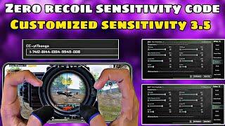 NEW UPDATE 3.5BEST SENSITIVITY CODE + CONTROL SETTINGS BGMI/PUBG MOBILE