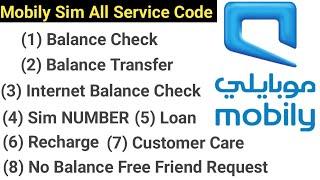Mobily Sim All Service Code | Mobily Sim All Information | Mobily Sim Me Use Hone Wale Sare Code