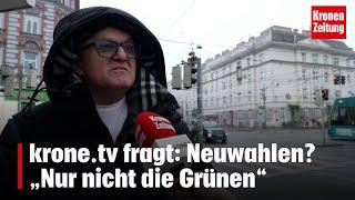 krone.tv fragt: Neuwahlen? „Nur nicht die Grünen“ | krone.tv NEWS