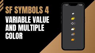 SF Symbols 4 with Variable Value and Multiple Color - SwiftUI