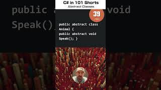 C# Abstract Classes - C# for .NET in 101 Shorts - 39 /101