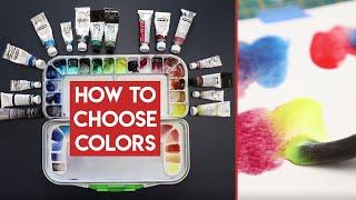 Watercolor PALETTE SETUP GUIDE  how to choose the BEST colors (non toxic)