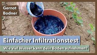 Infiltrationstest - Wie viel Wasser kann der Boden aufnehmen? | Dr. Gernot Bodner | Teil 4 | 2023