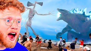 BECKBROS React To Godzilla VS. Siren Head in Real Life