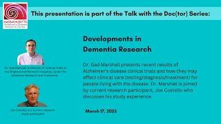 Developments in Dementia Research