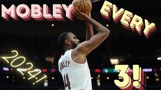 ALL of Evan Mobley's 3 Pointers in 1 MINUTE! 23-24 season! | Cleveland Cavaliers, Highlights, 2024