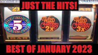 JACKPOT! HANDPAY! BIG WINS! JUST THE HITS! BEST OF JANUARY 2023! BIG SLOT WINS! BONUSES! FREE GAMES!