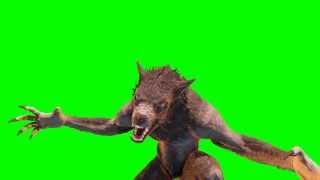 Green Screen Monster Werewolf  Vol. 2 - Footage PixelBoom CG