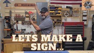 Rockler Sign making Kit and shop sign Build