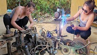 Genius Girl Maintains Motorcycle Engine and Replaces Ball bearings