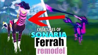 Ferrah! NEW model vs OLD | Creatures Of Sonaria | whalemistar